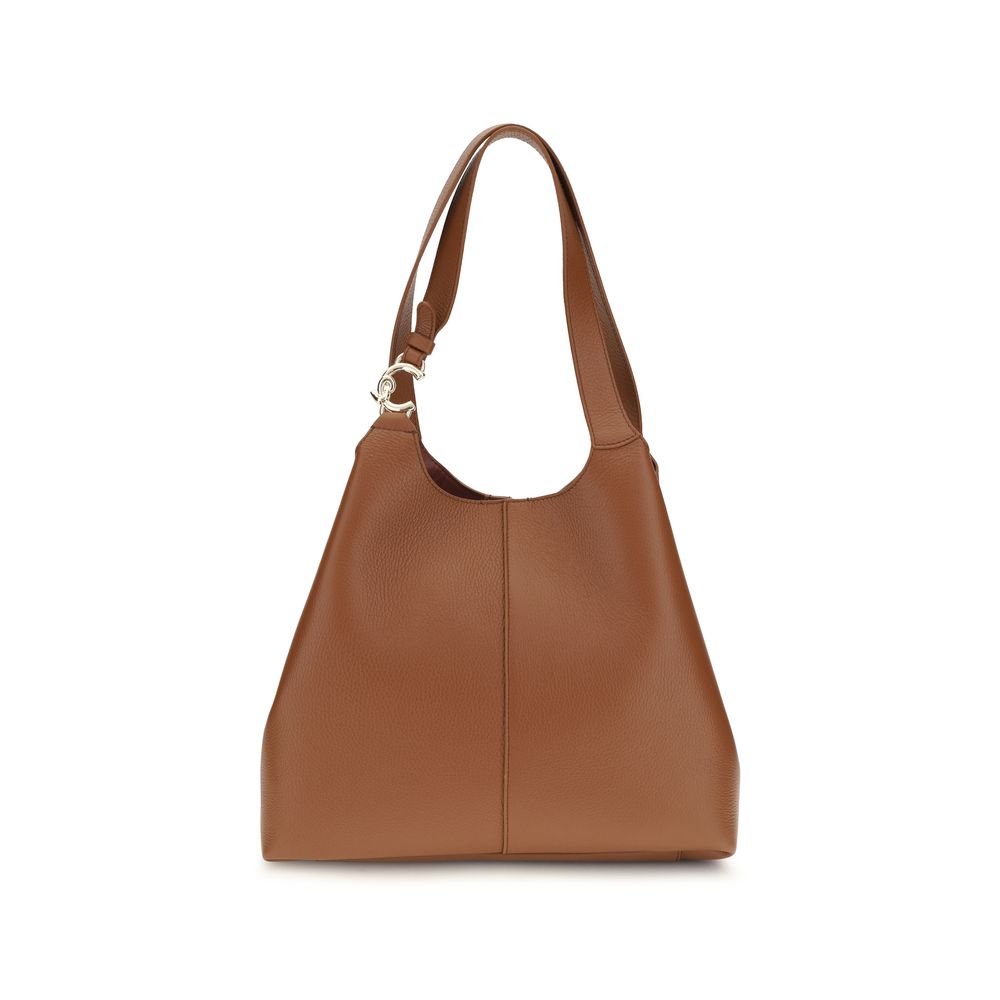 Coccinelle Brown Calf Leather Bos Taurus Shoulder Bag | Regal Royce