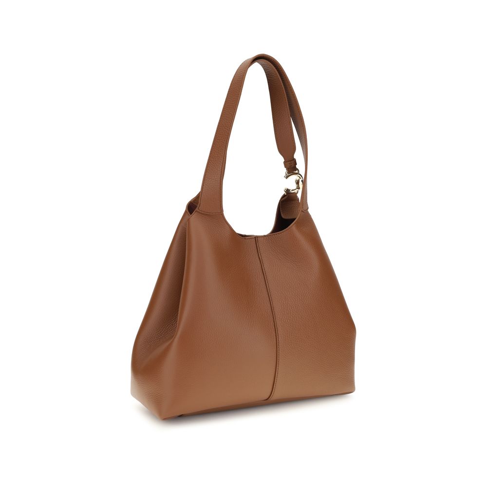 Coccinelle Brown Calf Leather Bos Taurus Shoulder Bag | Regal Royce
