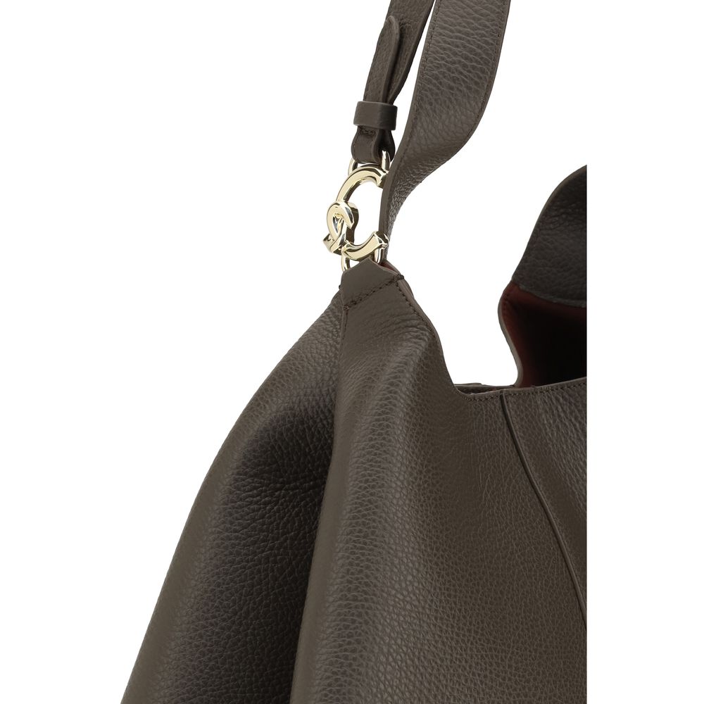 Coccinelle Brown Calf Leather Bos Taurus Shoulder Bag | Regal Royce
