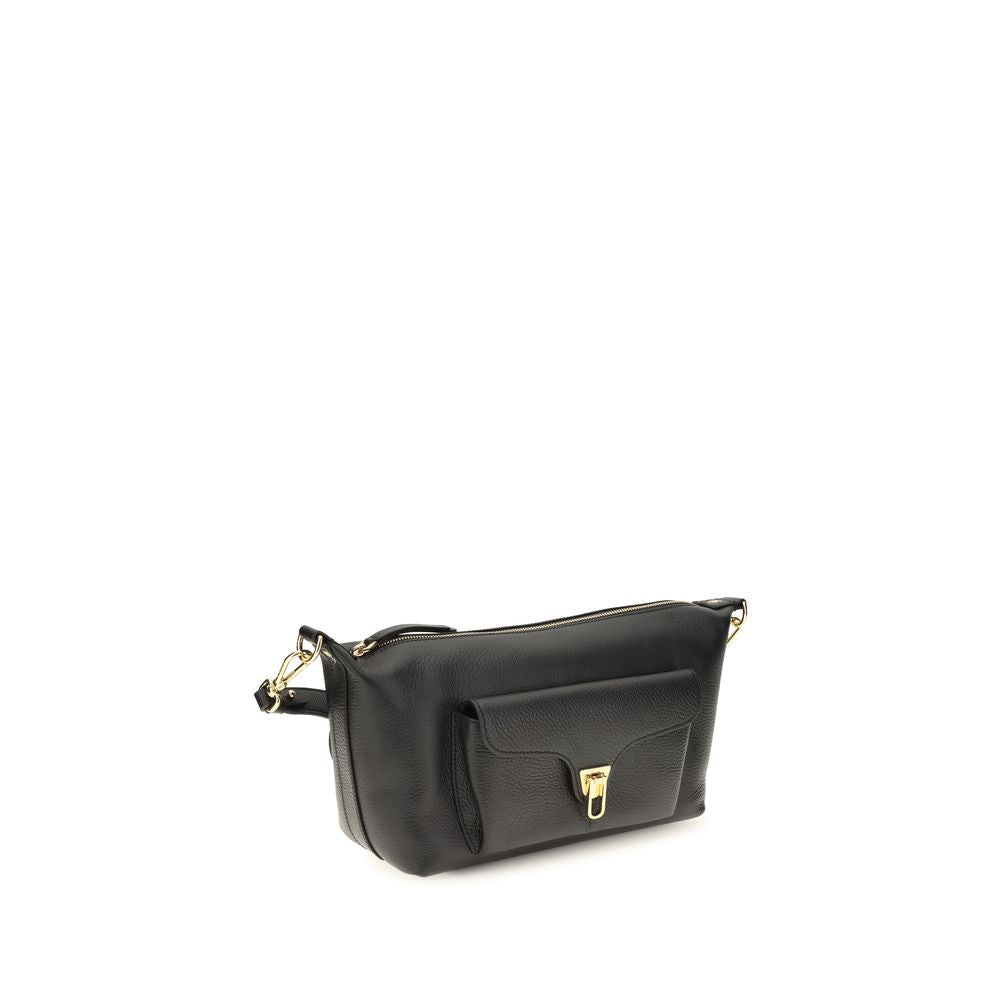 Coccinelle Black Calf Leather Bos Taurus Shoulder Bag | Regal Royce