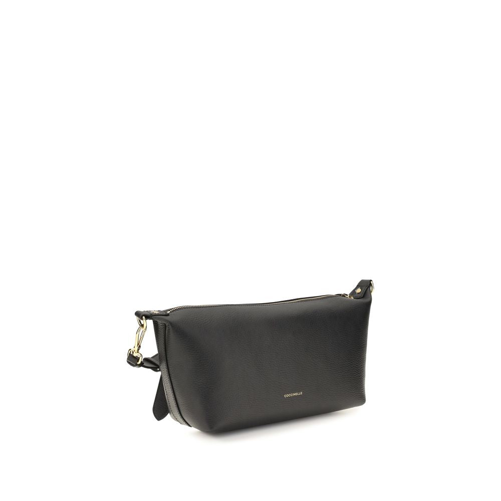 Coccinelle Black Calf Leather Bos Taurus Shoulder Bag | Regal Royce