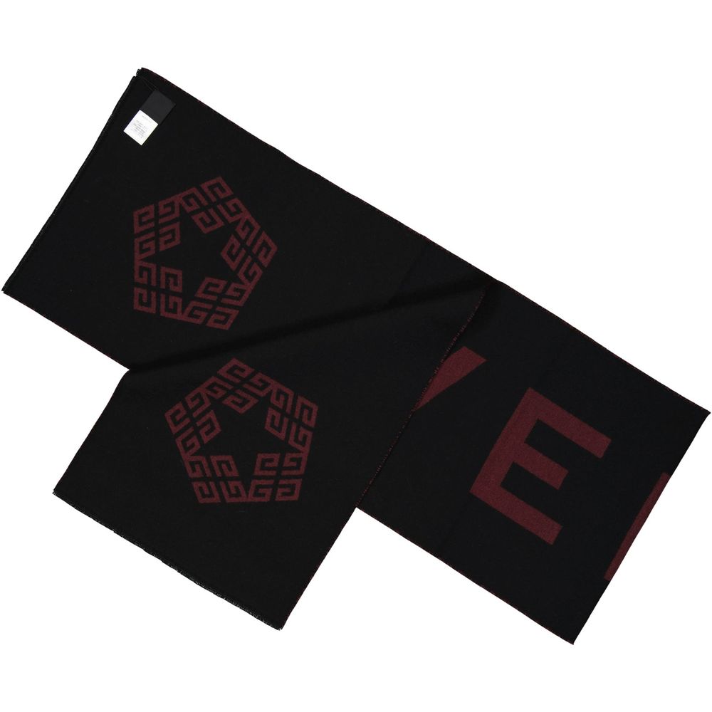 Givenchy Black Virgin Wool Scarf | Regal Royce