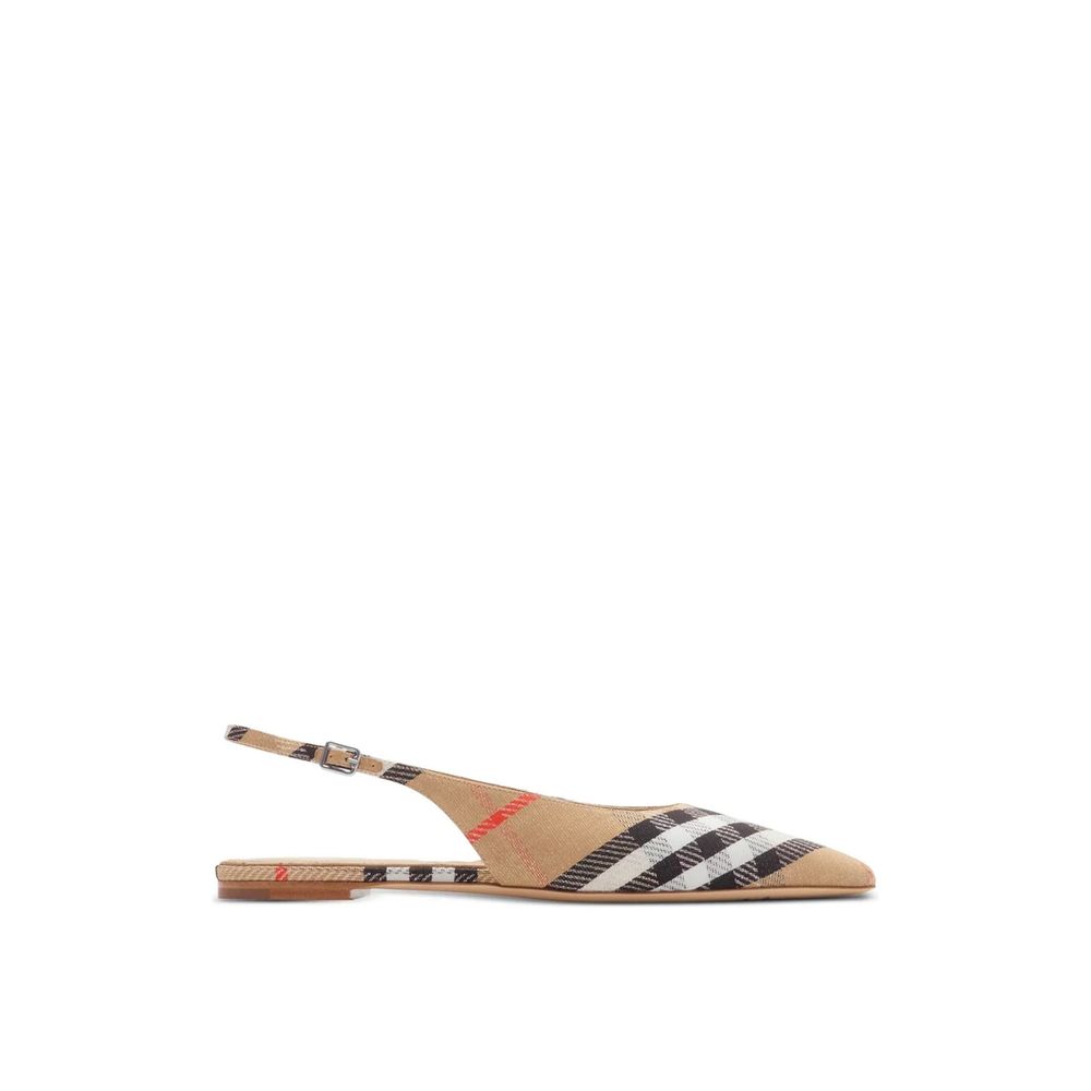 Burberry Brown Fabric Ballet Flats | Regal Royce