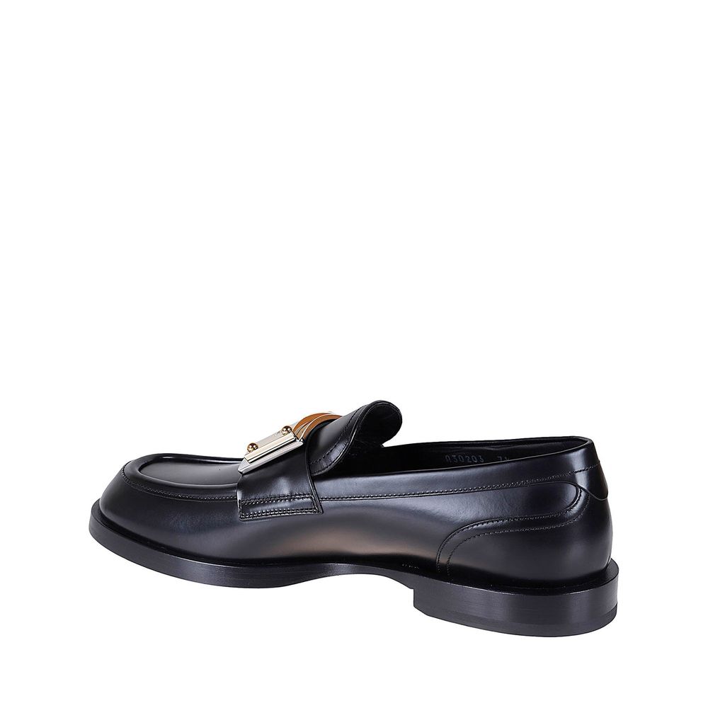 Dolce & Gabbana Black Calfskin Slip-On Loafers | Regal Royce