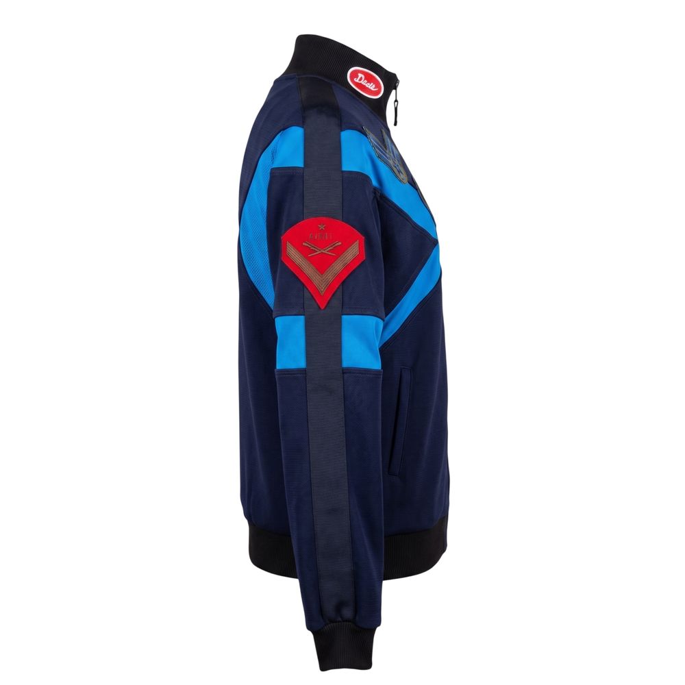 Mr&Mrs Italy Blue Cotton Women's Sweatshirt | Regal Royce