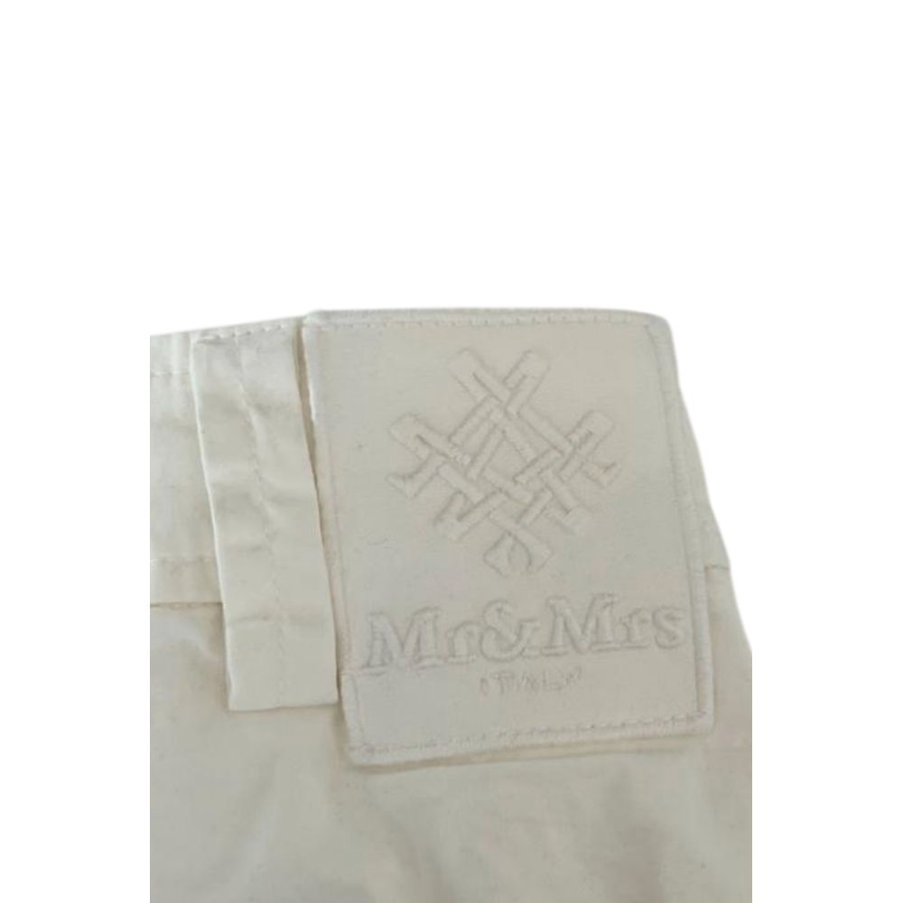 Mr&Mrs Italy White Cotton Women's Shorts | Regal Royce