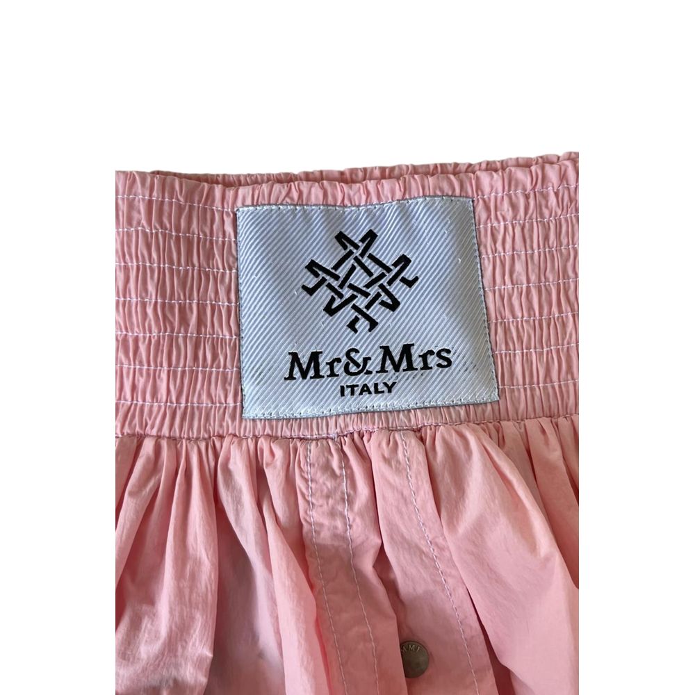 Mr&Mrs Italy Pink Polyester Women Skirt | Regal Royce