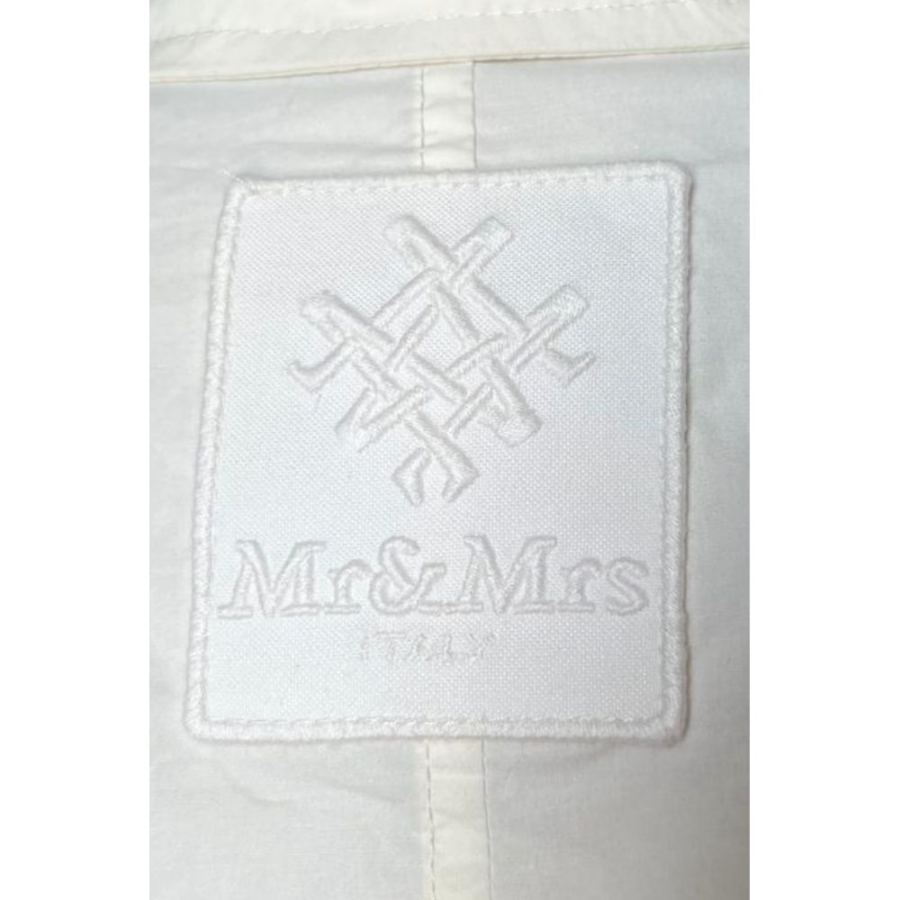 Mr&Mrs Italy White Cotton Women Shirt | Regal Royce