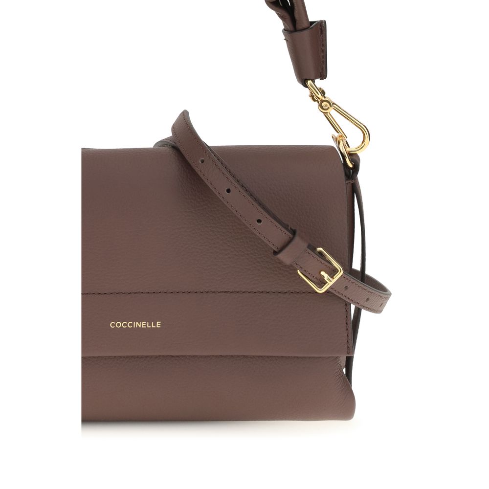 Coccinelle Brown Calf Leather Bos Taurus Shoulder Bag | Regal Royce