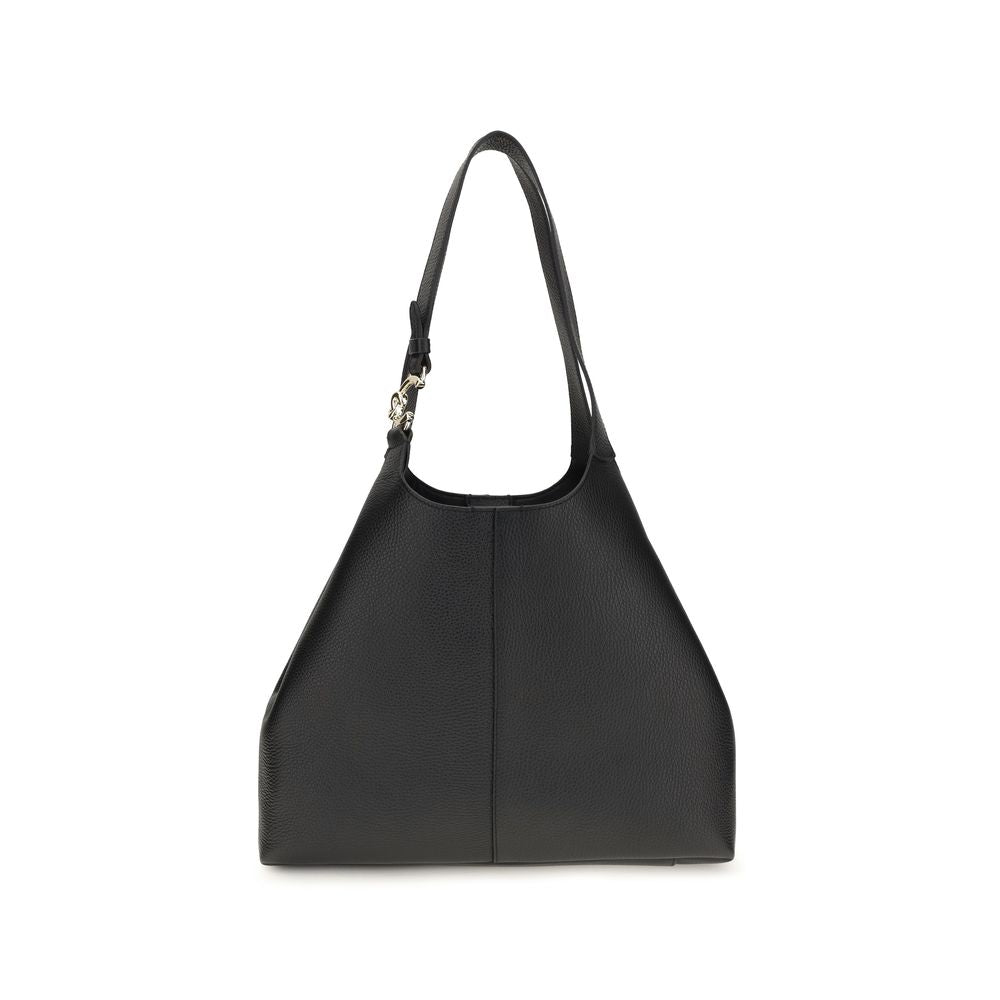 Coccinelle Black Calf Leather Bos Taurus Shoulder Bag | Regal Royce