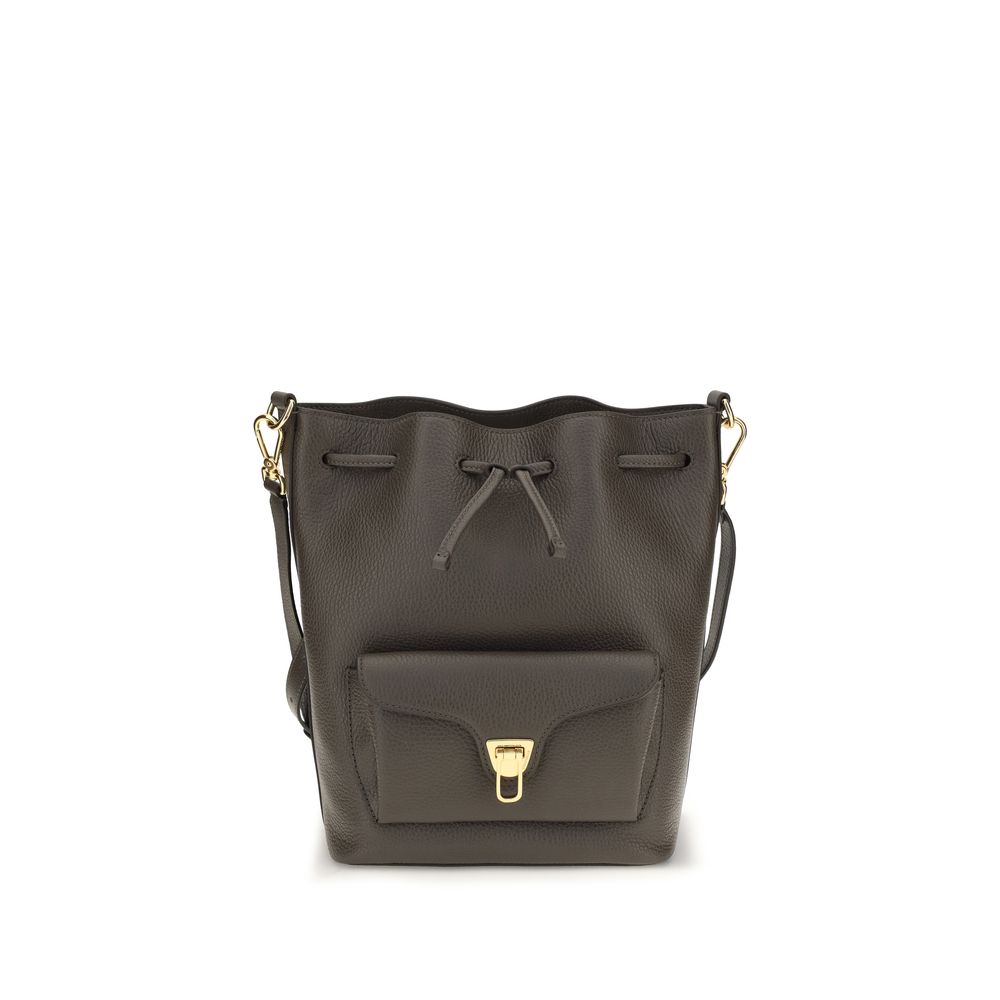 Coccinelle Brown Calf Leather Bos Taurus Shoulder Bag | Regal Royce