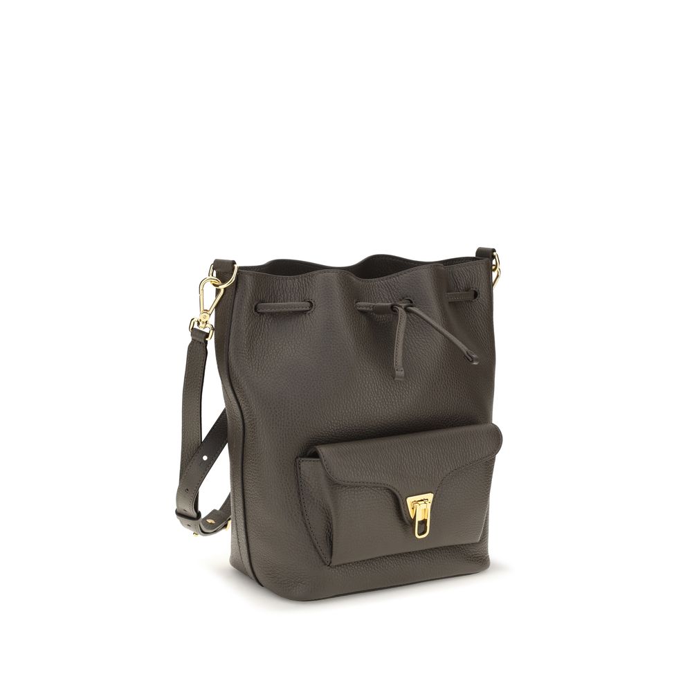 Coccinelle Brown Calf Leather Bos Taurus Shoulder Bag | Regal Royce