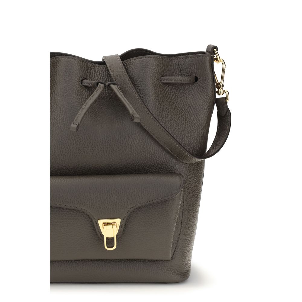 Coccinelle Brown Calf Leather Bos Taurus Shoulder Bag | Regal Royce