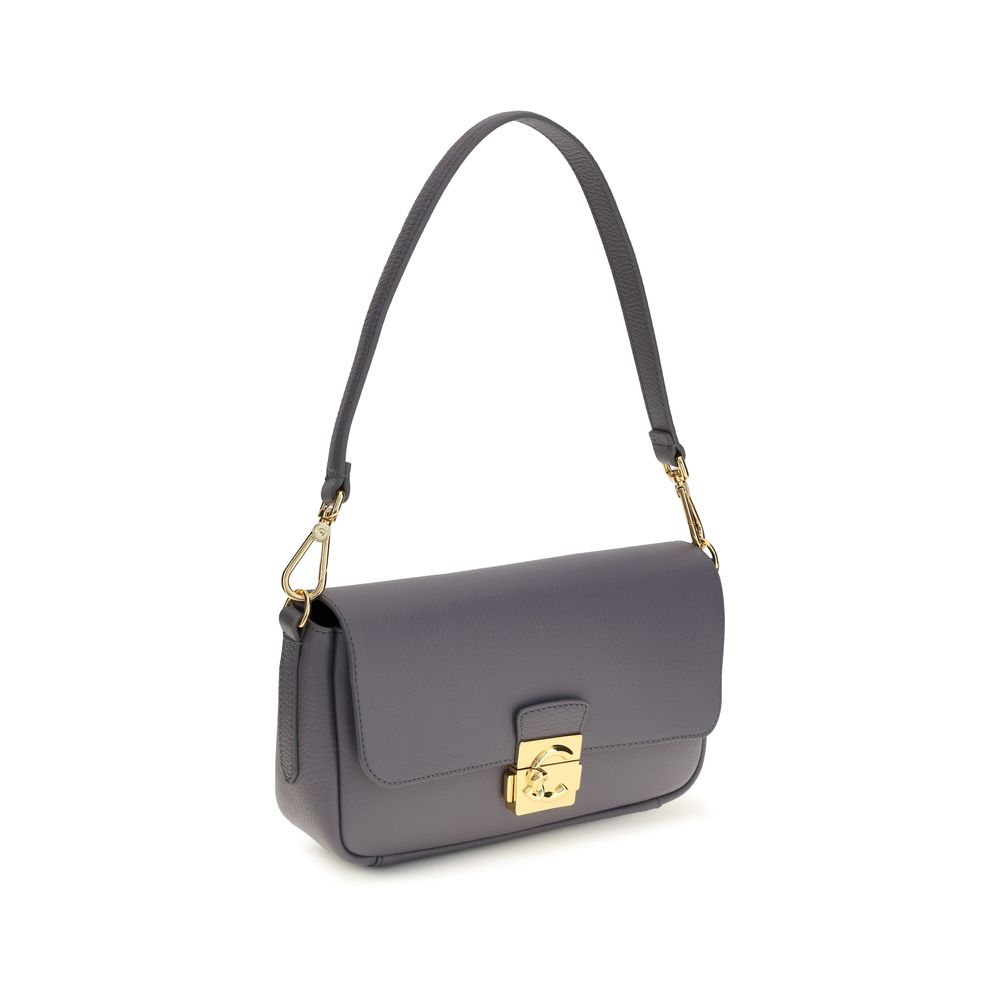 Coccinelle Blue Calf Leather Bos Taurus Shoulder Bag | Regal Royce