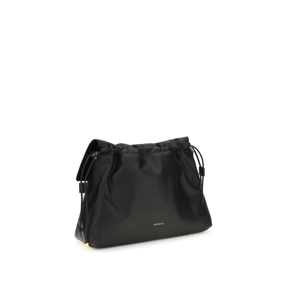 Coccinelle Black Calf Leather Bos Taurus Shoulder Bag | Regal Royce