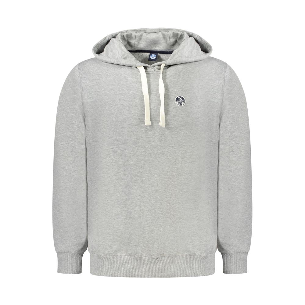 North Sails Gray Cotton Mens Sweater Hoodie | Regal Royce