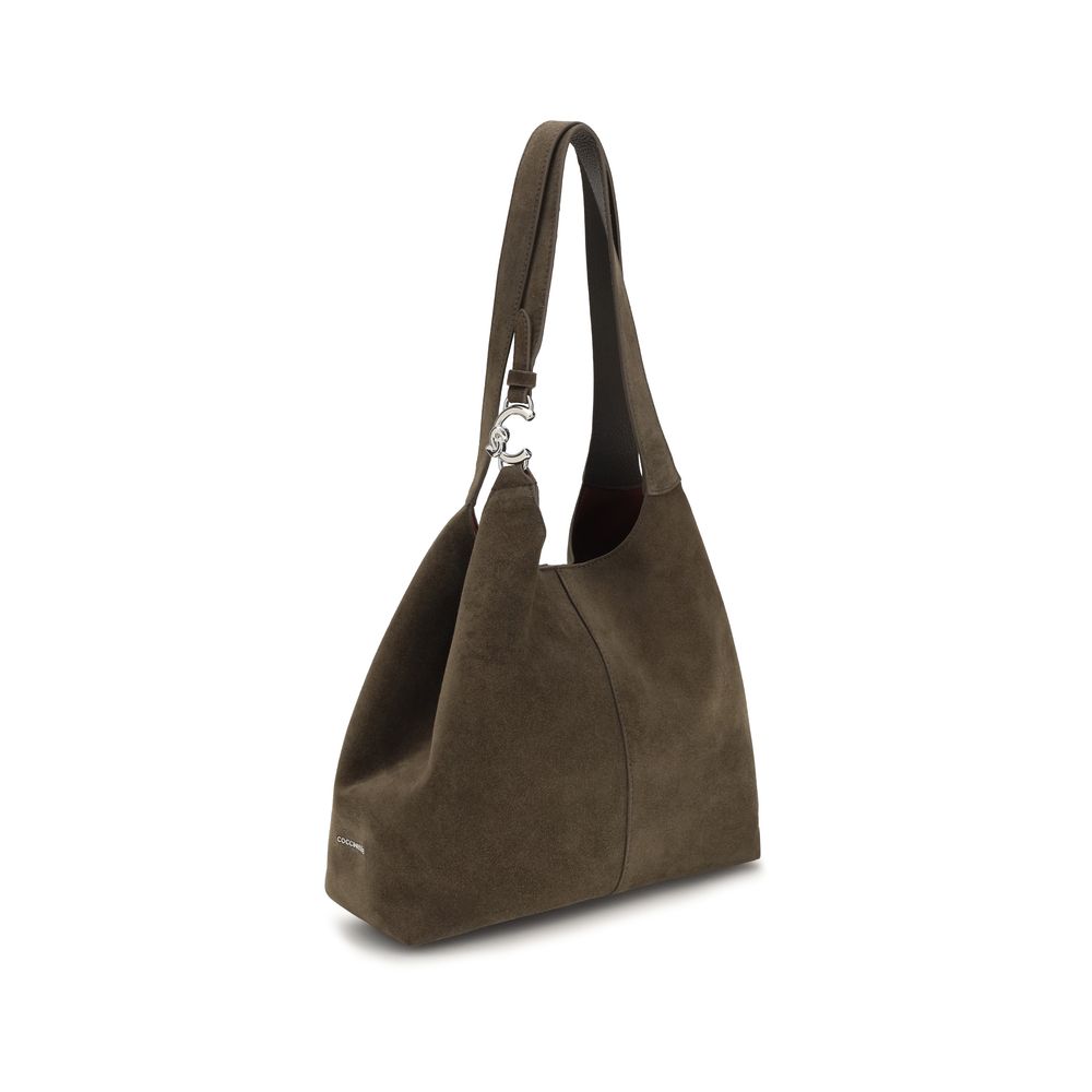 Coccinelle Brown Calf Leather Bos Taurus Shoulder Bag | Regal Royce