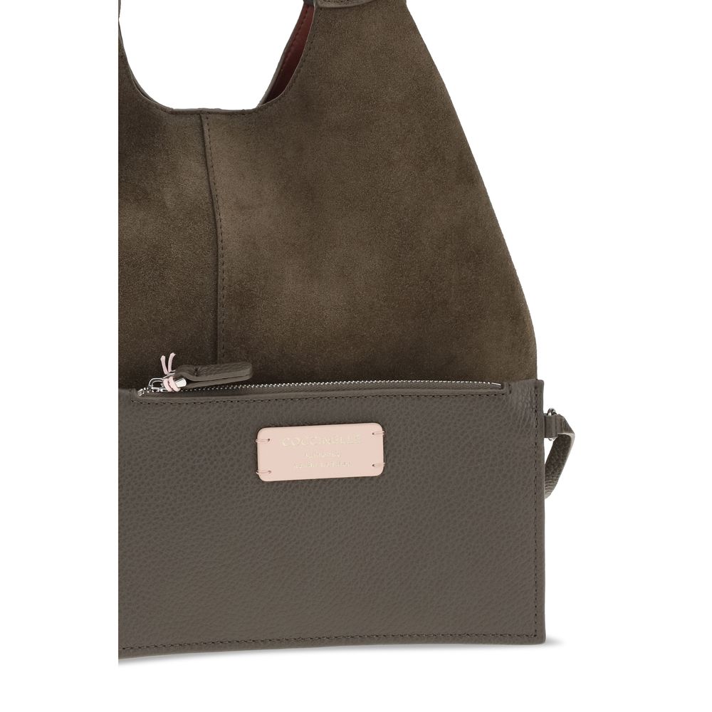 Coccinelle Brown Calf Leather Bos Taurus Shoulder Bag | Regal Royce