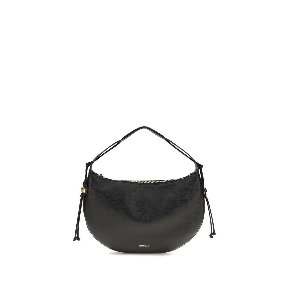 Coccinelle Black Calf Leather Bos Taurus Shoulder Bag | Regal Royce