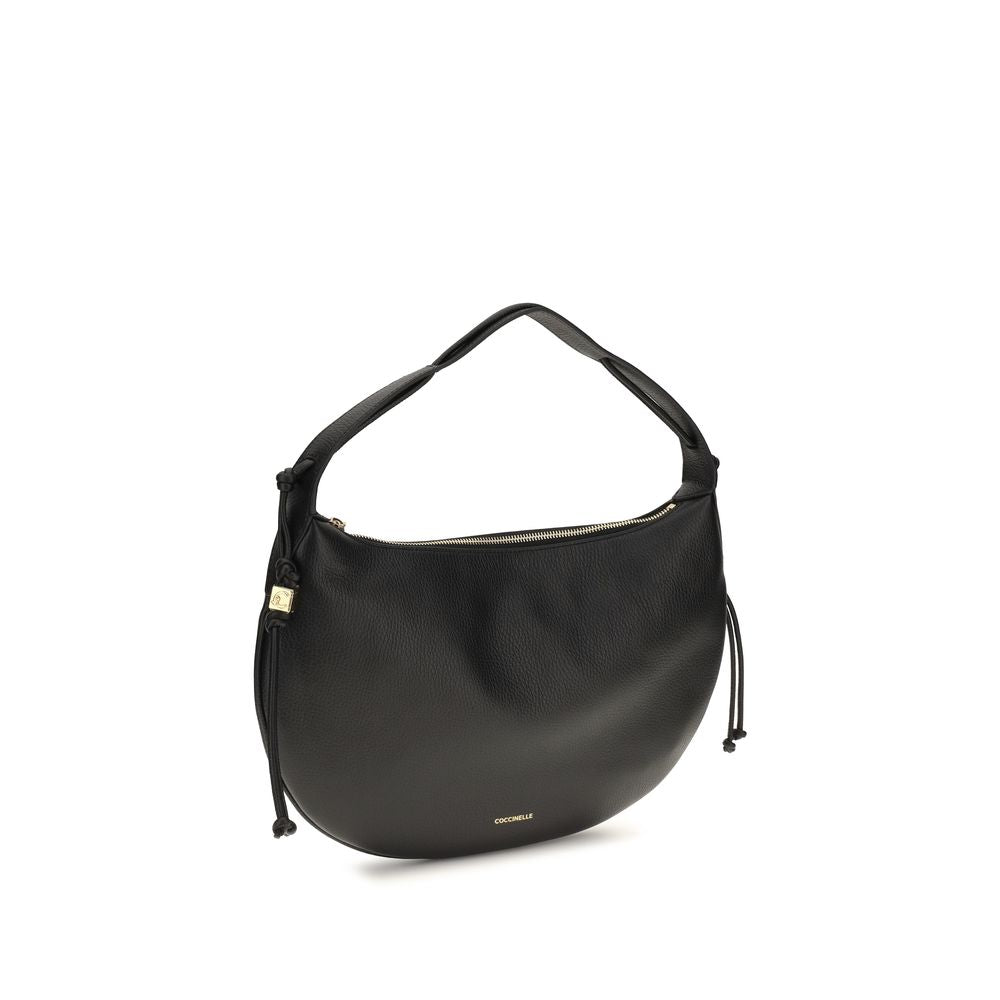 Coccinelle Black Calf Leather Bos Taurus Shoulder Bag | Regal Royce