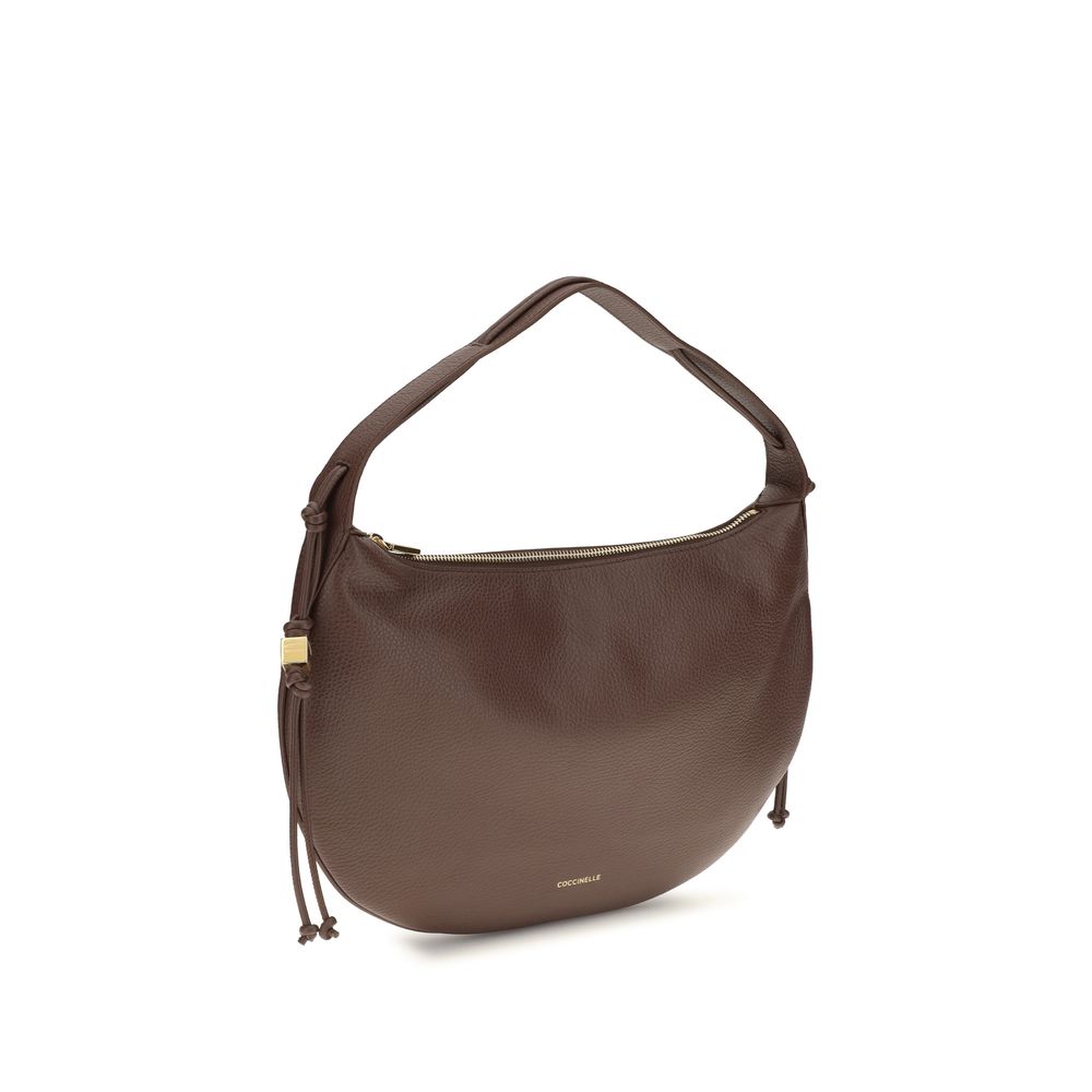 Coccinelle Brown Calf Leather Bos Taurus Shoulder Bag | Regal Royce