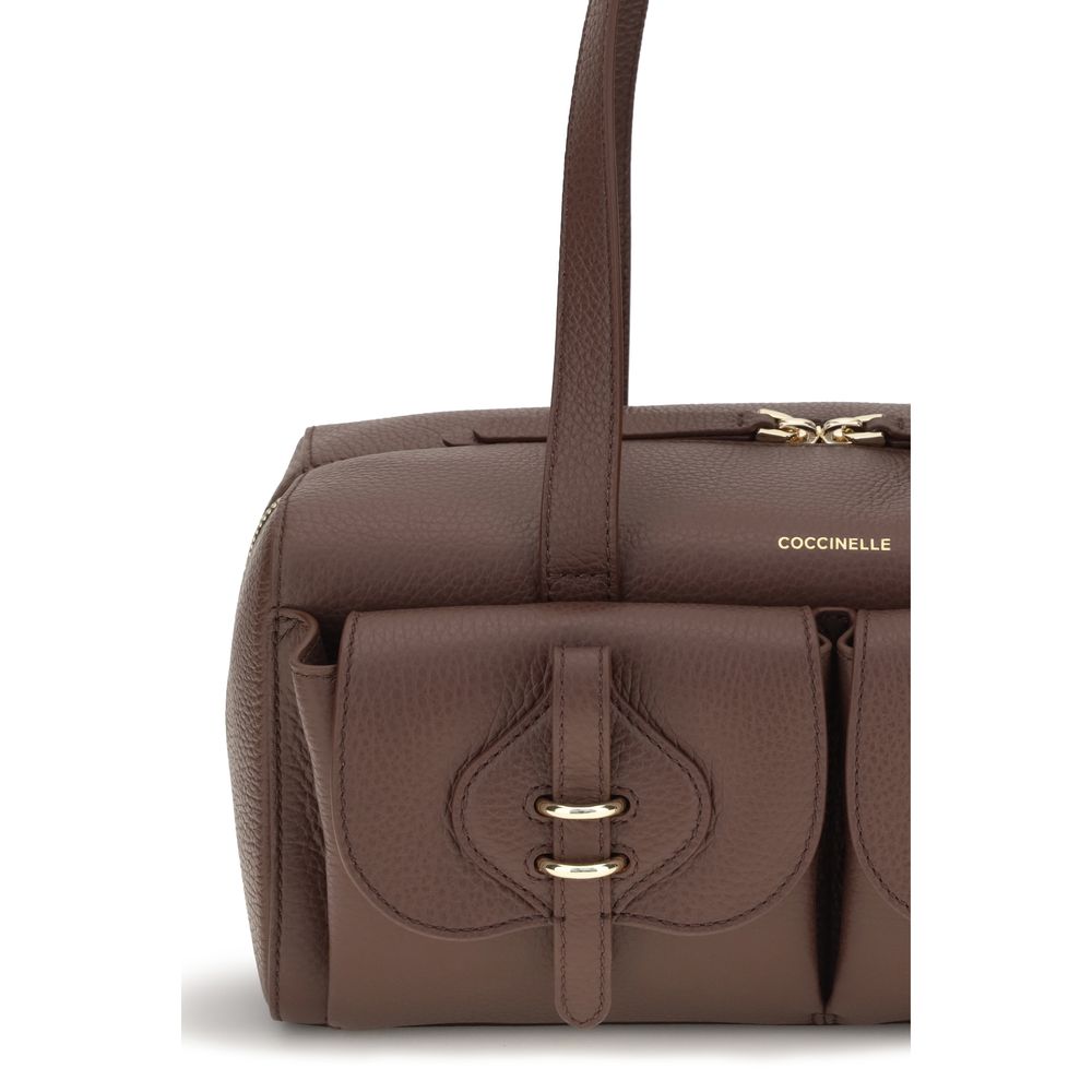Coccinelle Brown Calf Leather Bos Taurus Shoulder Bag | Regal Royce