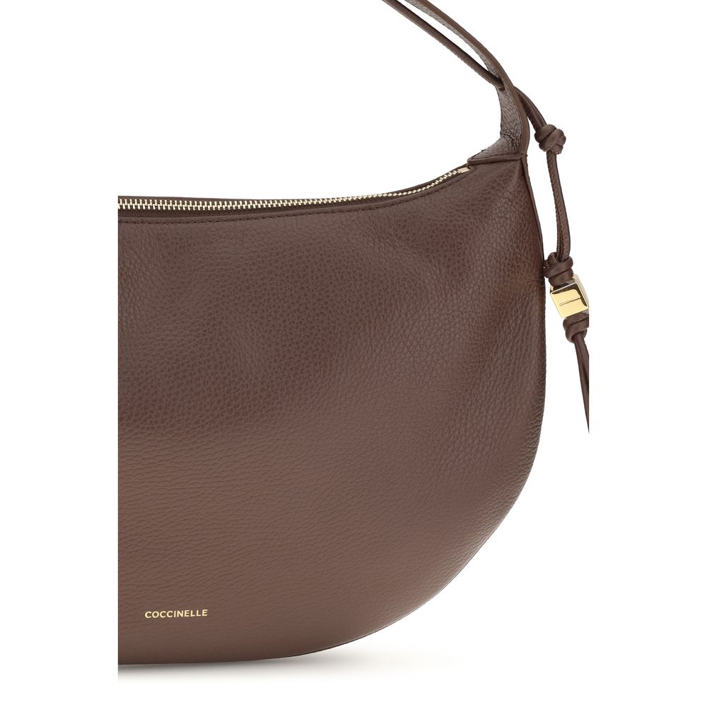 Coccinelle Brown Calf Leather Bos Taurus Shoulder Bag | Regal Royce