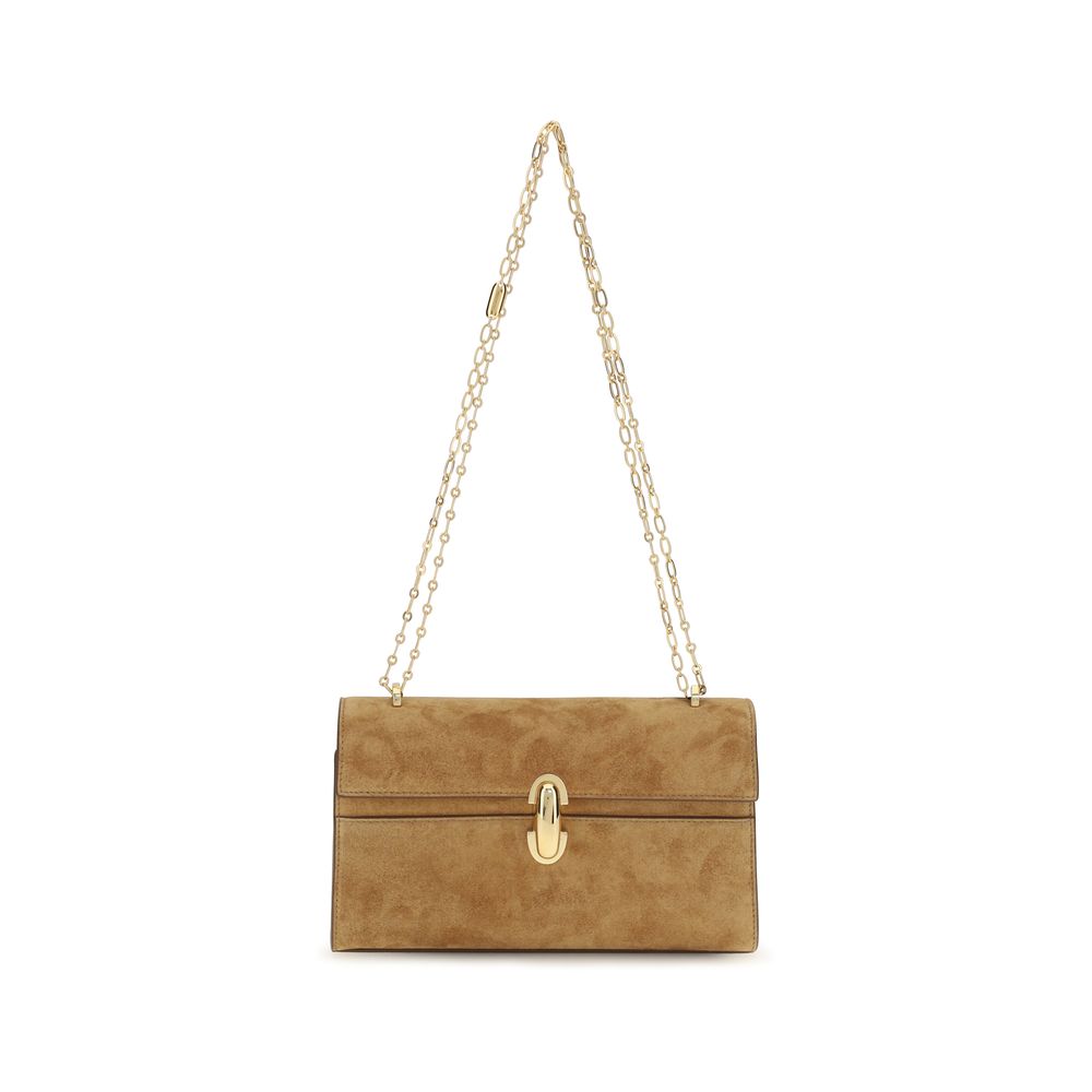 Savette Beige Calf Leather Bos Taurus Shoulder Bag | Regal Royce