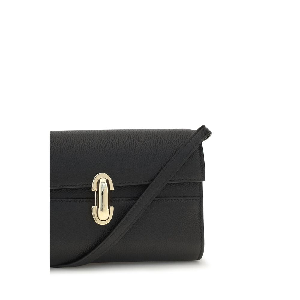 Savette Black Calf Leather Bos Taurus Shoulder Bag | Regal Royce
