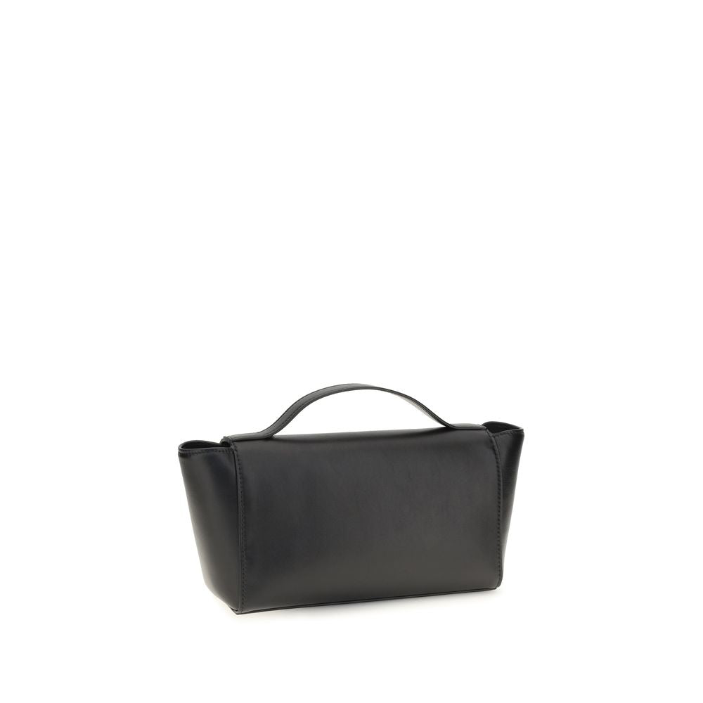 Savette Black Calf Leather Bos Taurus Shoulder Bag | Regal Royce