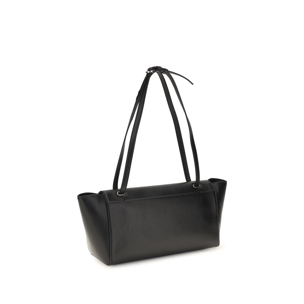 Savette Black Calf Leather Bos Taurus Shoulder Bag | Regal Royce