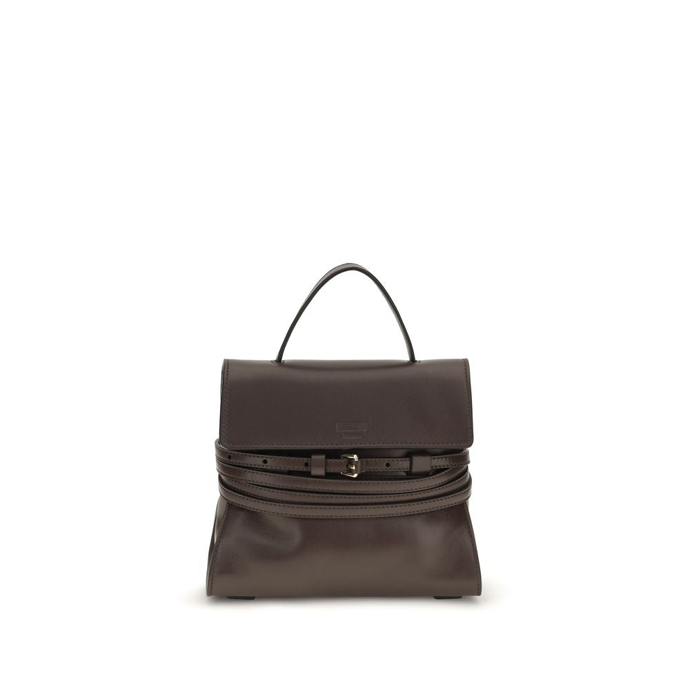 Moschino Brown Goatskin Shoulder Bag | Regal Royce