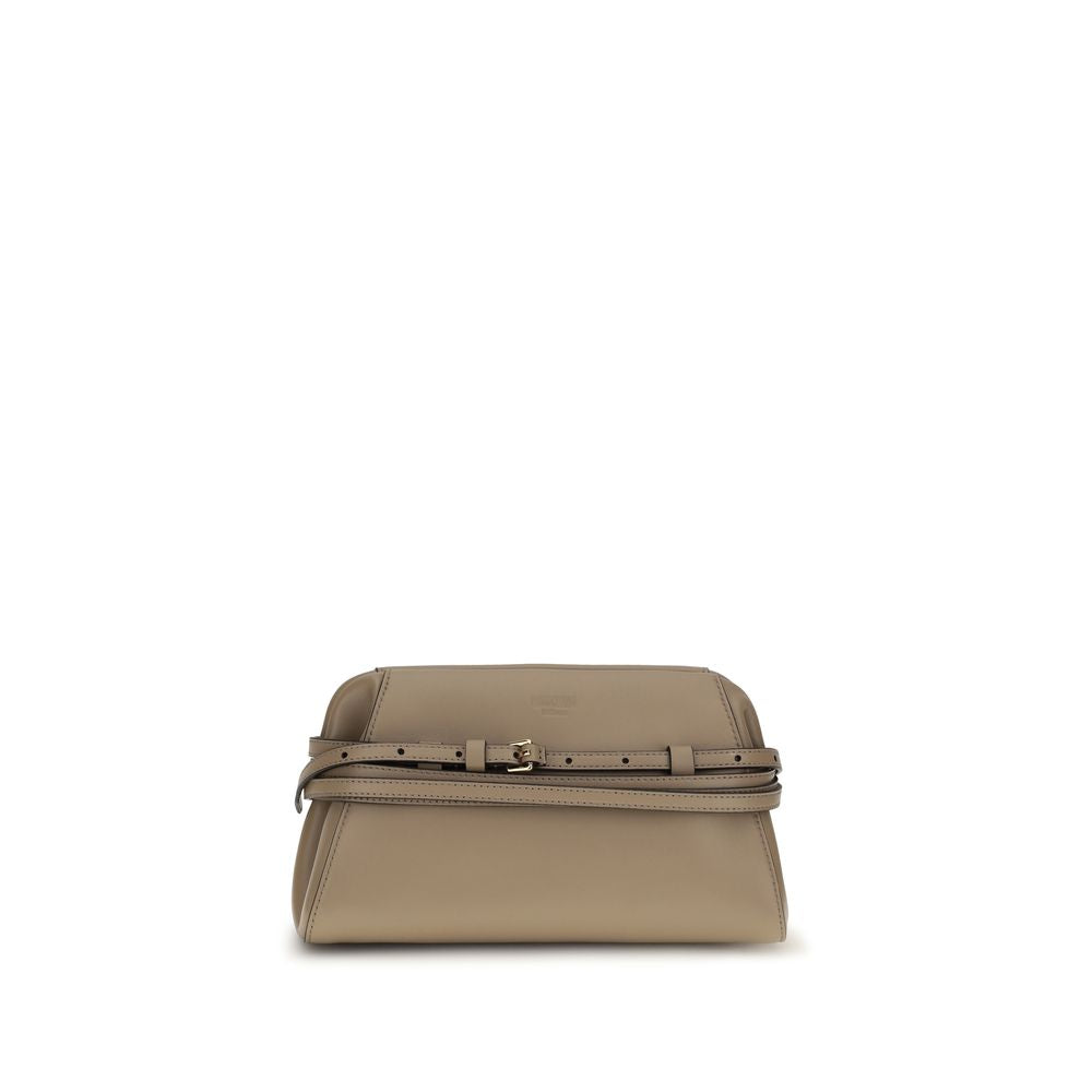 Moschino Beige Goatskin Shoulder Bag | Regal Royce
