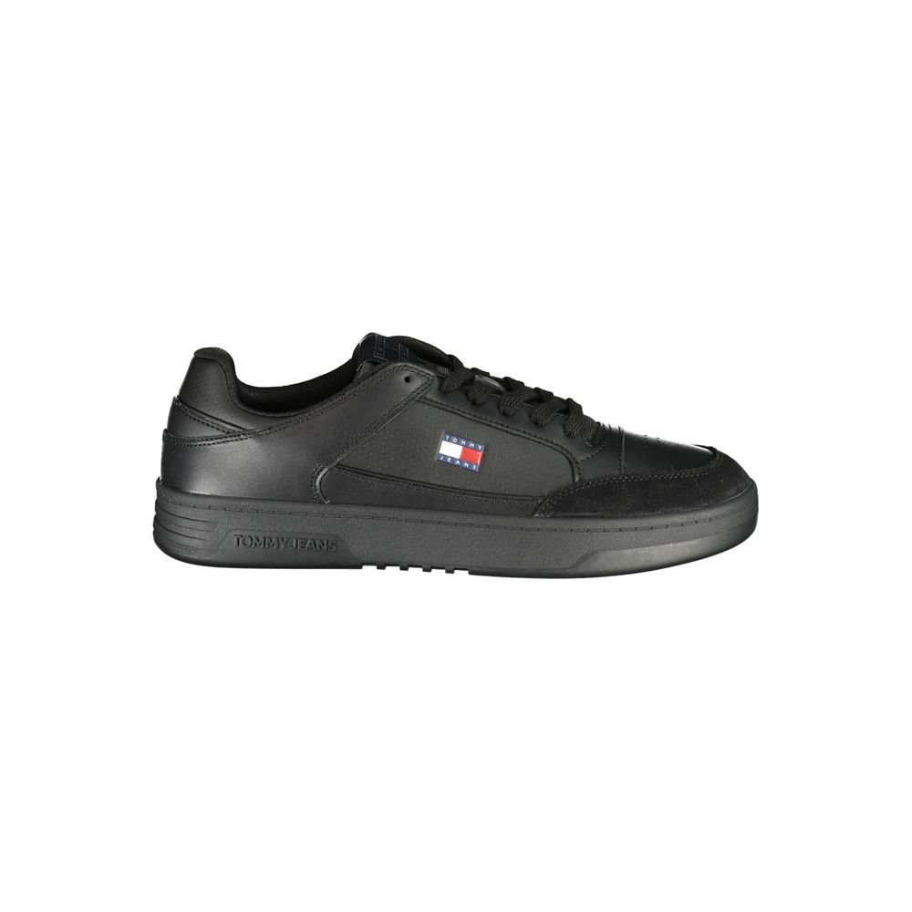 Tommy Hilfiger Black Polyurethane Men's Sneaker | Regal Royce