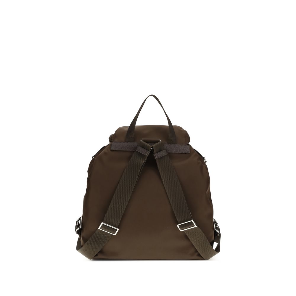 Prada Brown Recycled Polyamide Backpack | Regal Royce