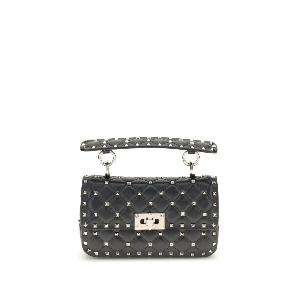 Valentino Garavani Black Calf Leather Bos Taurus Handbag | Regal Royce