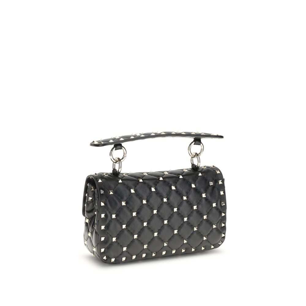 Valentino Garavani Black Calf Leather Bos Taurus Handbag | Regal Royce