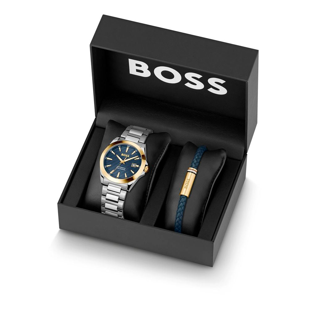 Hugo Boss Gray Stainless Steel Dress Watch | Regal Royce