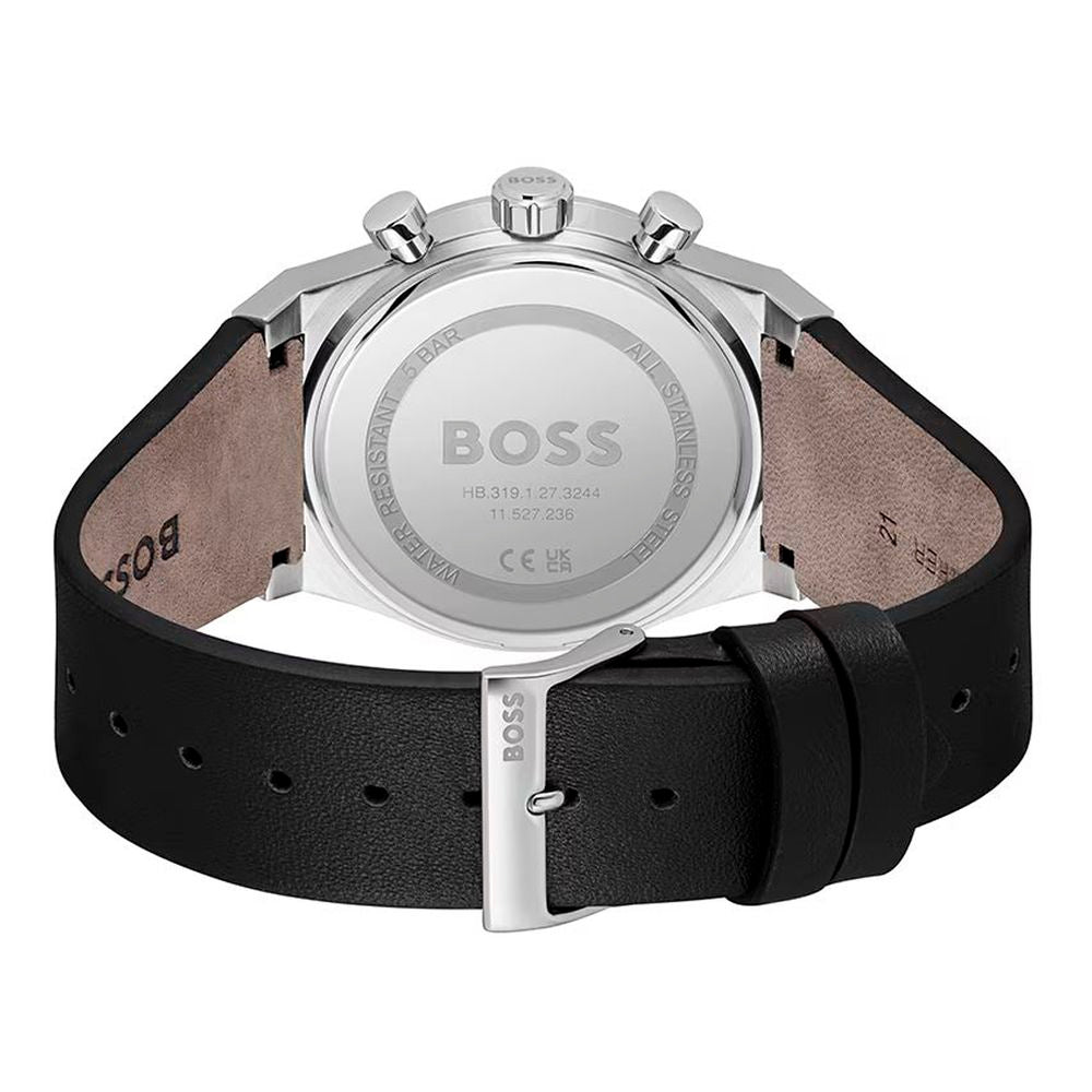 Hugo Boss Gray Leather Dress Watch | Regal Royce