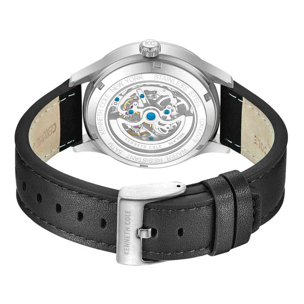Kenneth Cole Black Leather Dress Watch | Regal Royce
