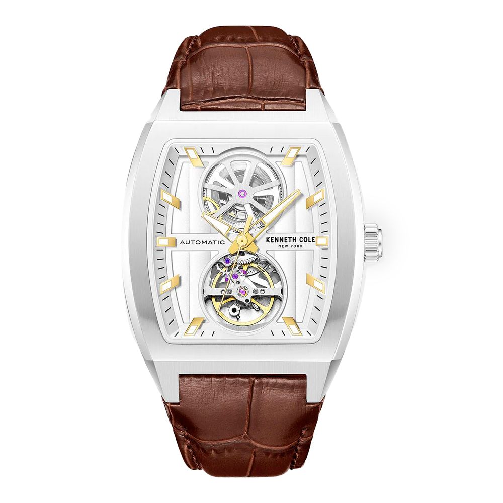 Kenneth Cole Brown Leather Dress Watch | Regal Royce