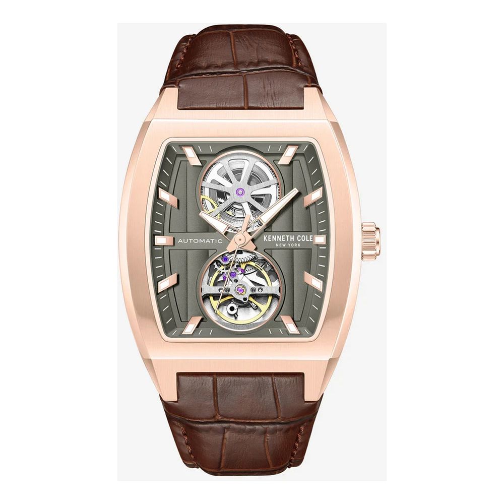 Kenneth Cole Brown Leather Dress Watch | Regal Royce