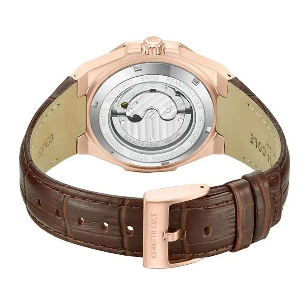 Kenneth Cole Brown Leather Dress Watch | Regal Royce