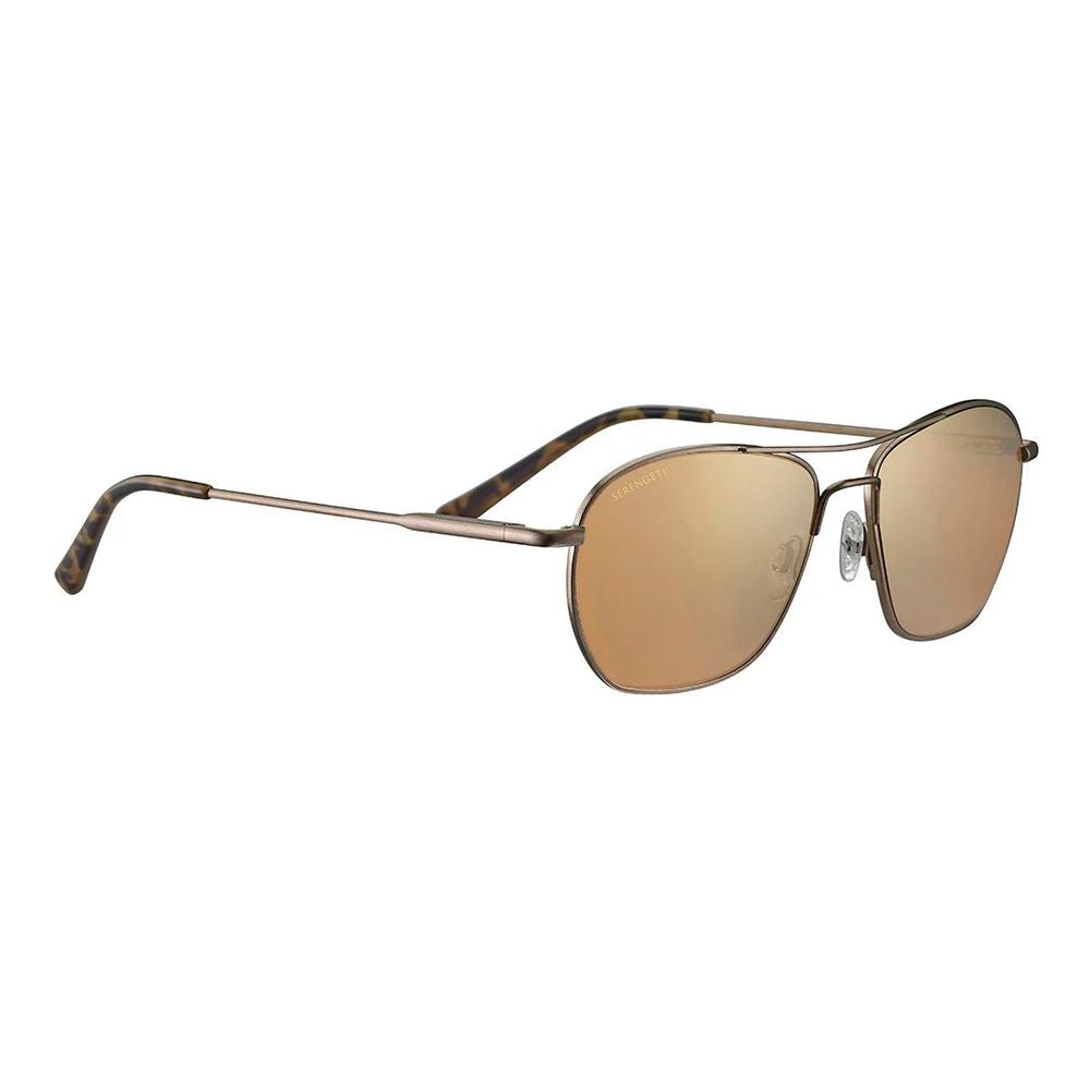 Serengeti Brown Metal Sunglasses | Regal Royce