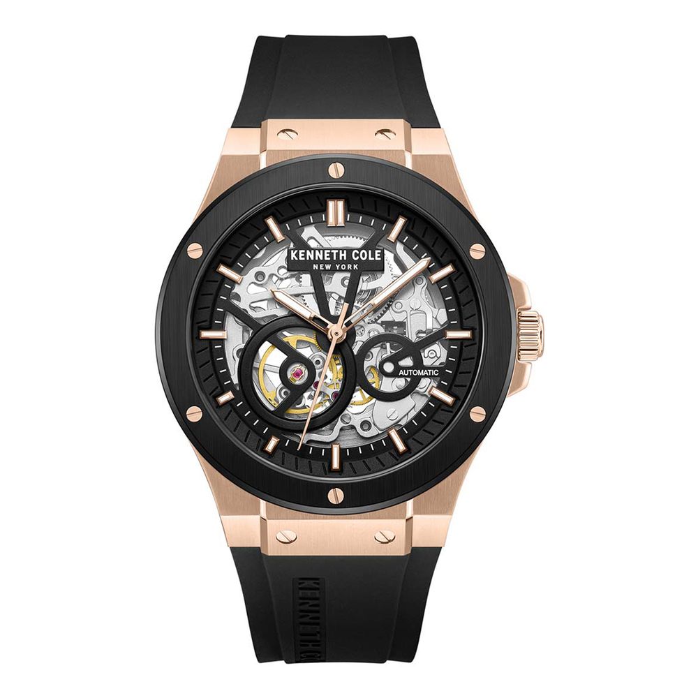 Kenneth Cole Black Synthetic Dress Watch | Regal Royce