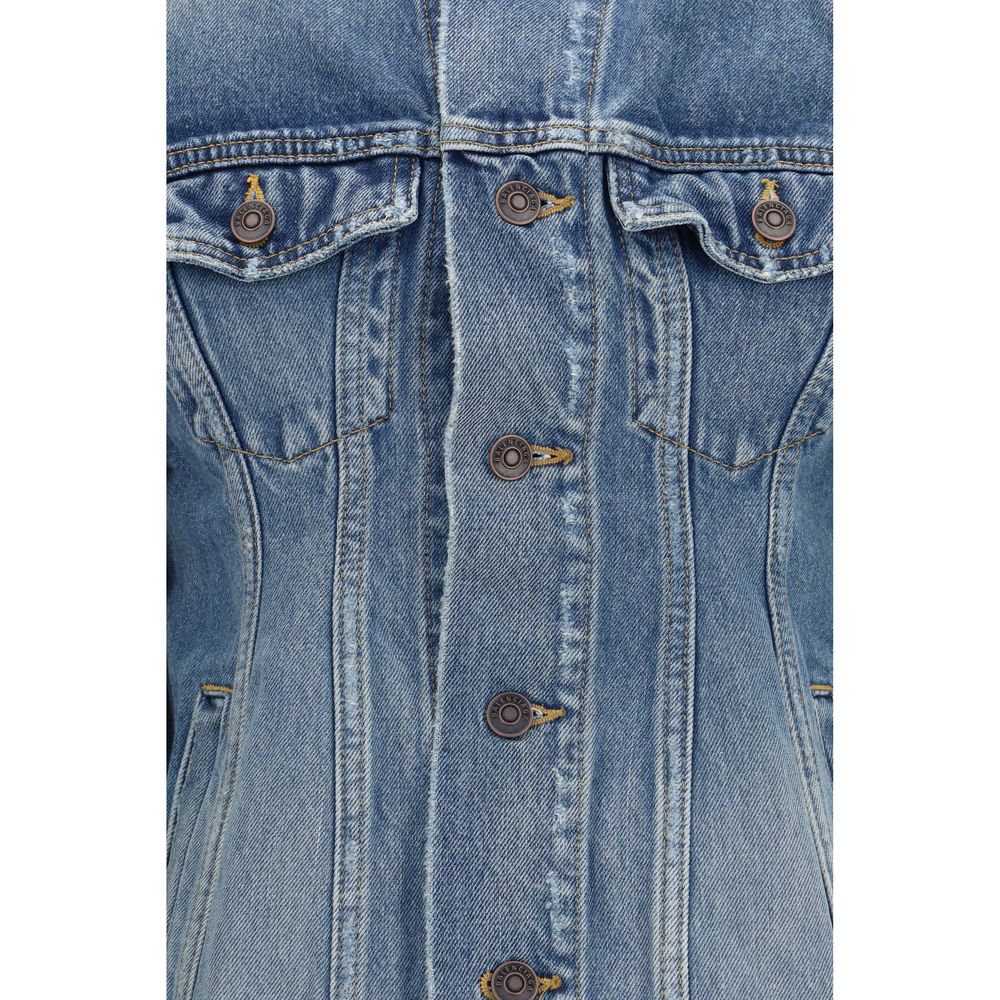 Balenciaga Blue Wool Oves Aries Denim Jacket | Regal Royce