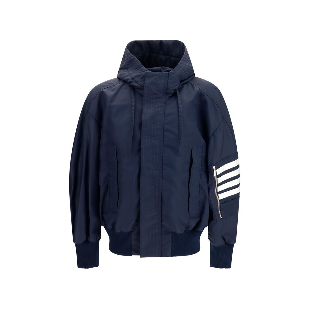 Thom Browne Black Cotton Shell Jacket | Regal Royce