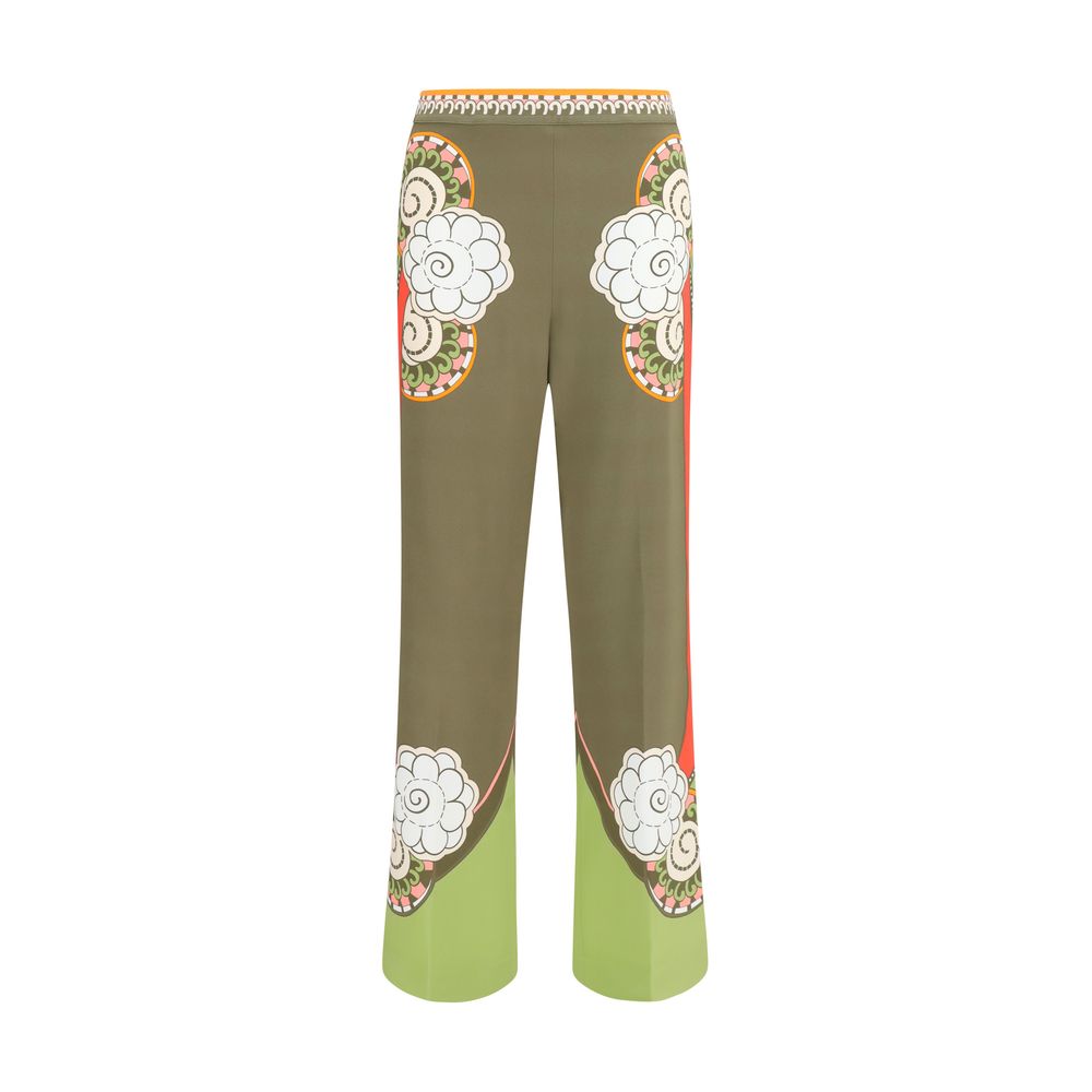 La Double J Multicolor Viscose Casual Pants | Regal Royce