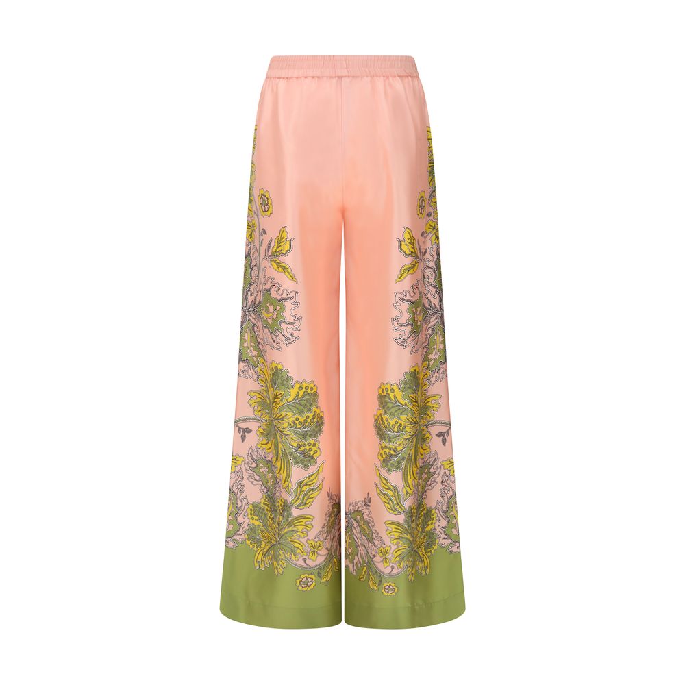 La Double J Multicolor Silk Casual Pants | Regal Royce