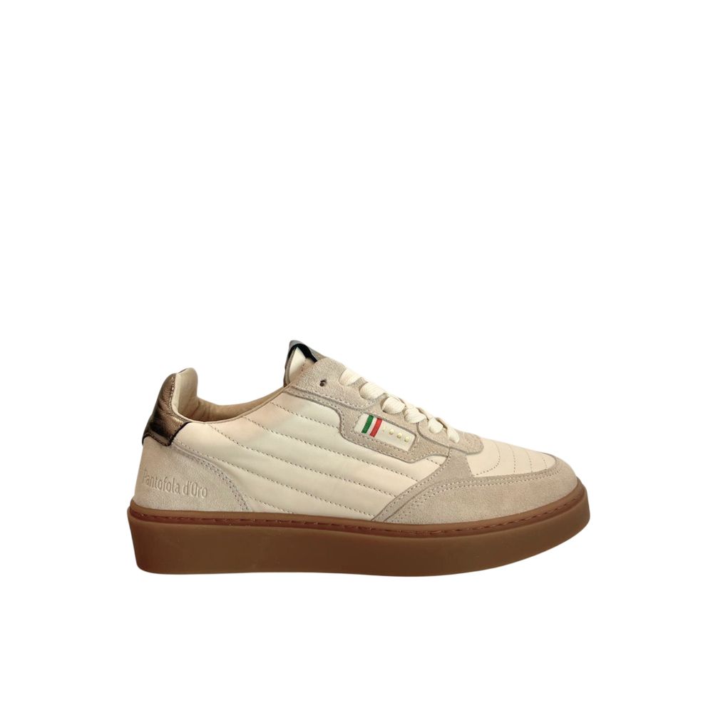 Pantofola D'Oro Beige Suede Mens Sneaker | Regal Royce